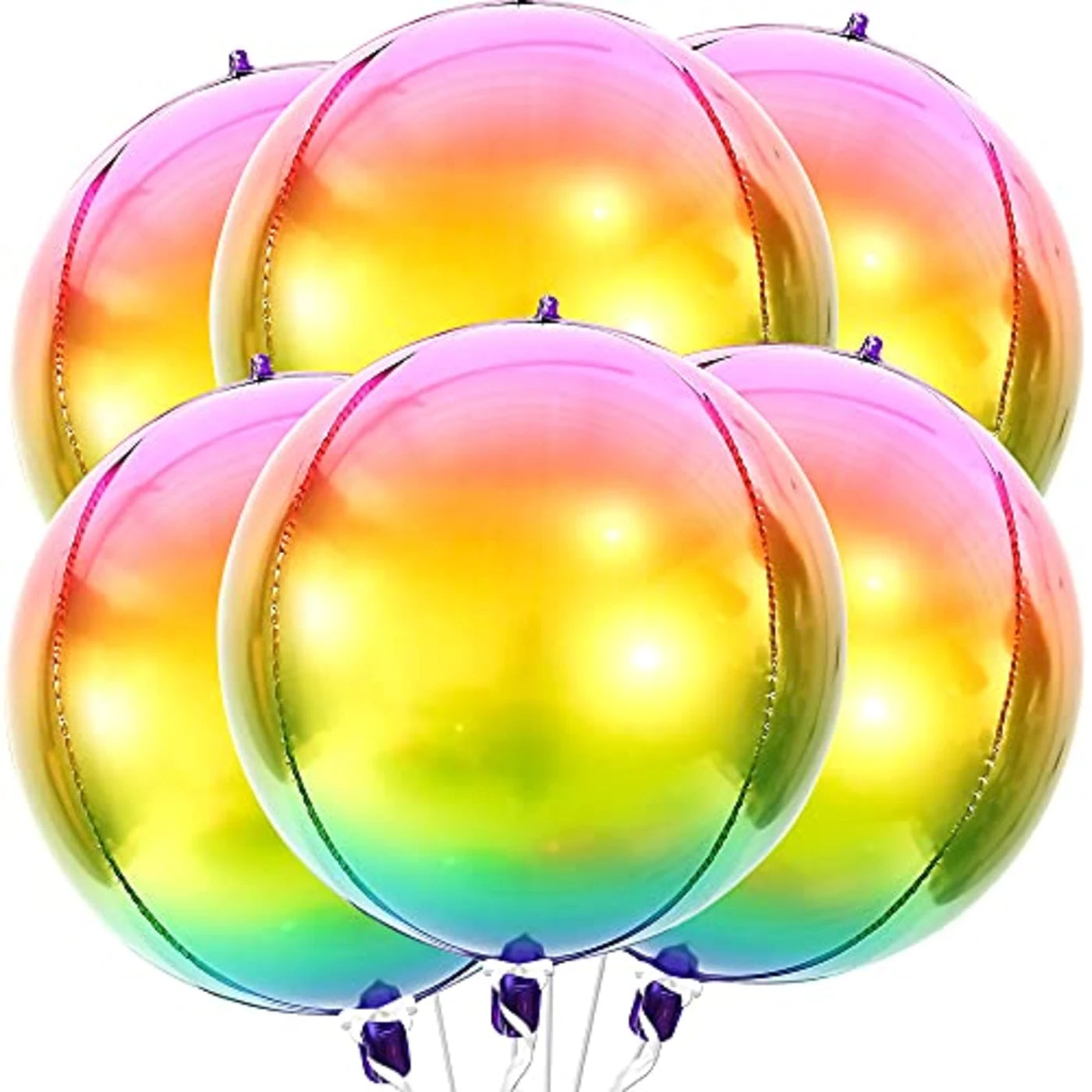 1 Big 22 Inch Colorful Rainbow Balloon