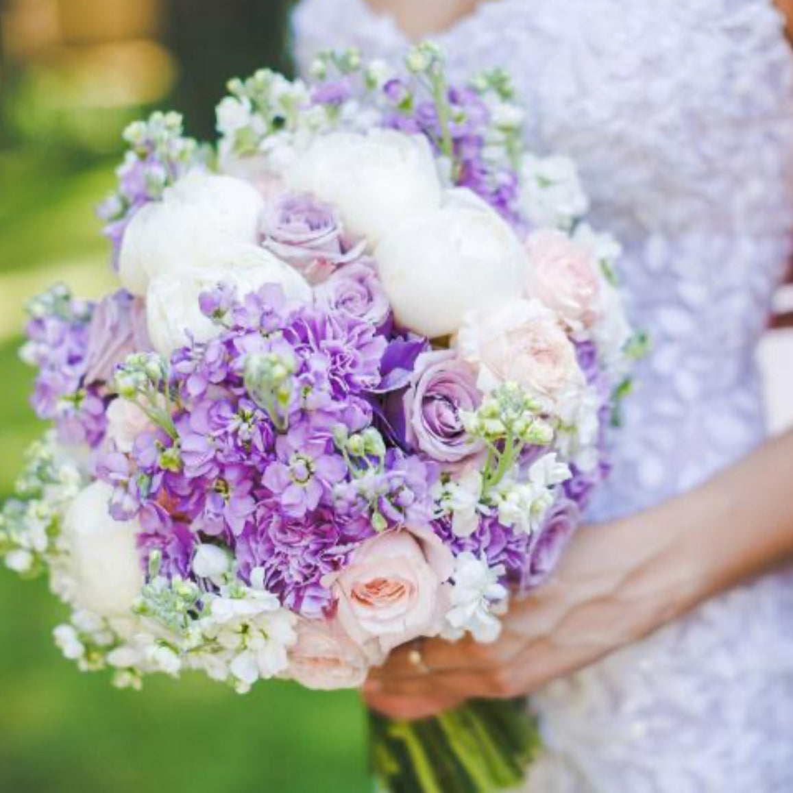 №176 Lavender Dream Peony Bridal Bouquet