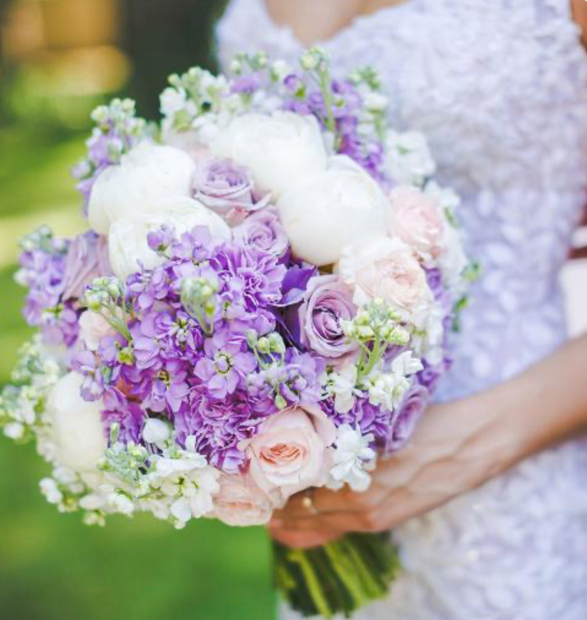 №178 Lavender Garden Bridal Bouquet