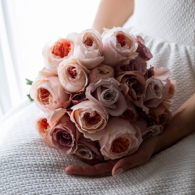 №181 Vintage Blush Rose Bridal Bouquet