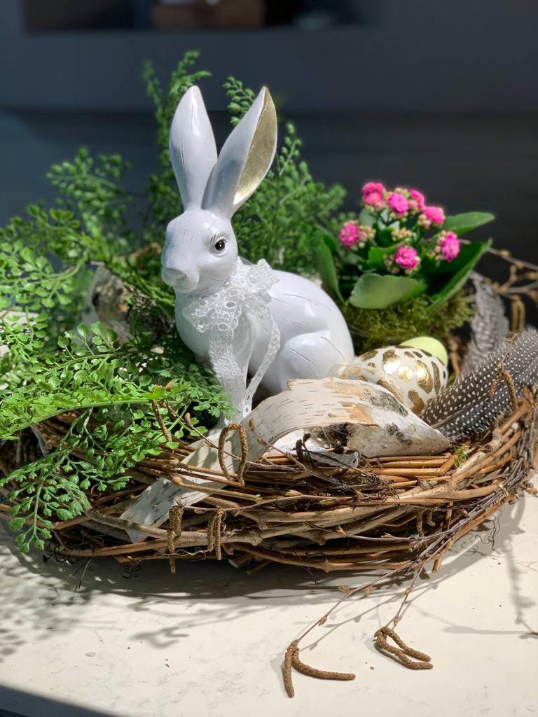 Rustic Bunny Nest Centerpiece