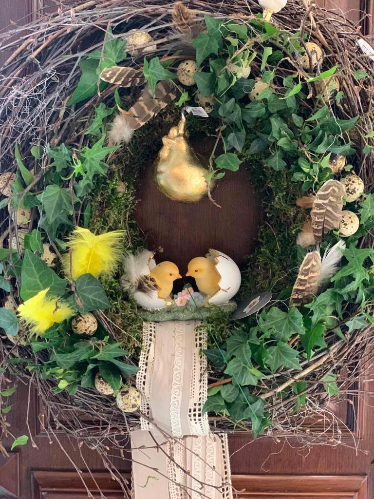 Golden Chick Spring Wreath