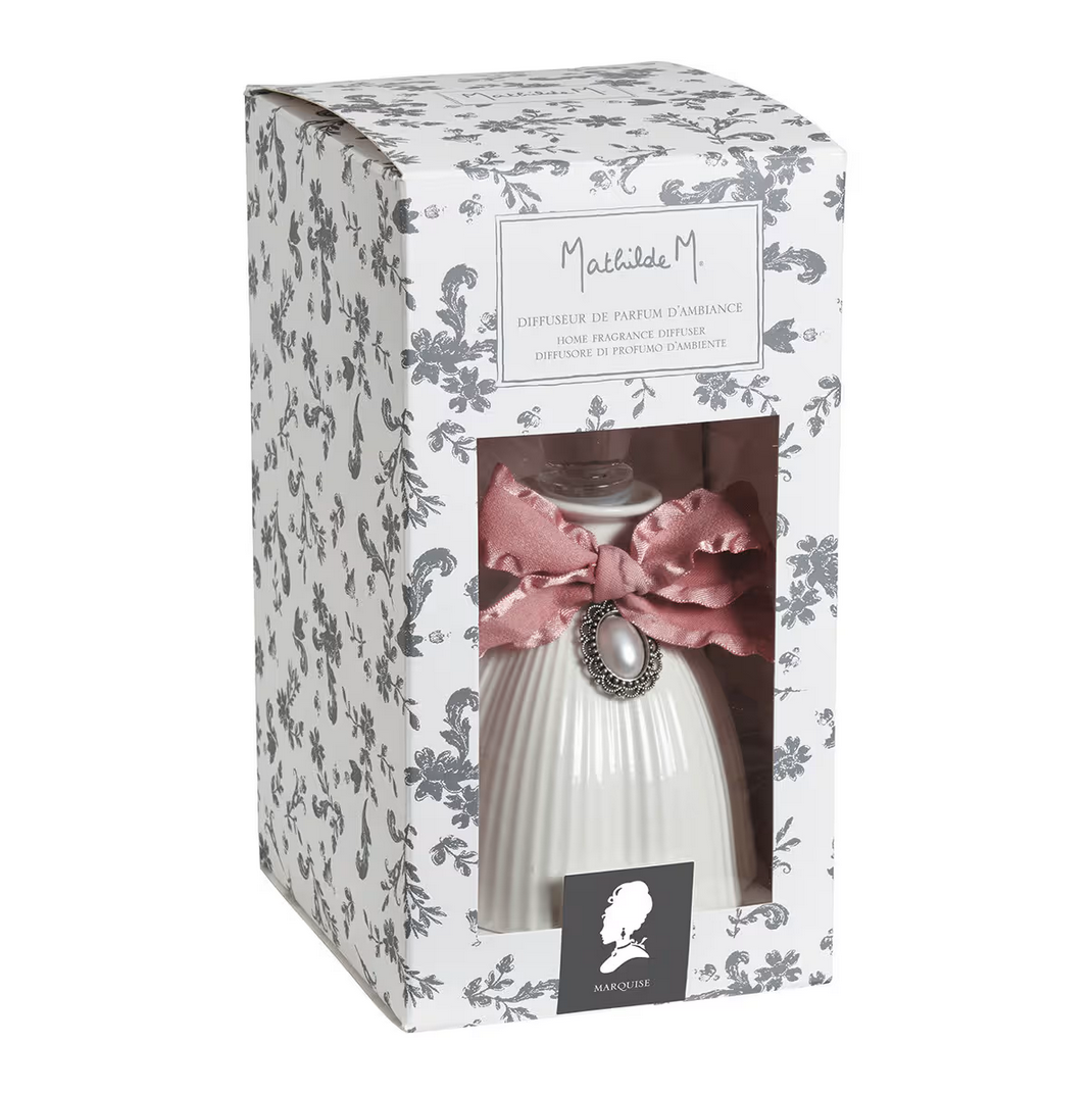 Home fragrance diffuser Marie-Antoinette ribbed white 200 ml - Marquise