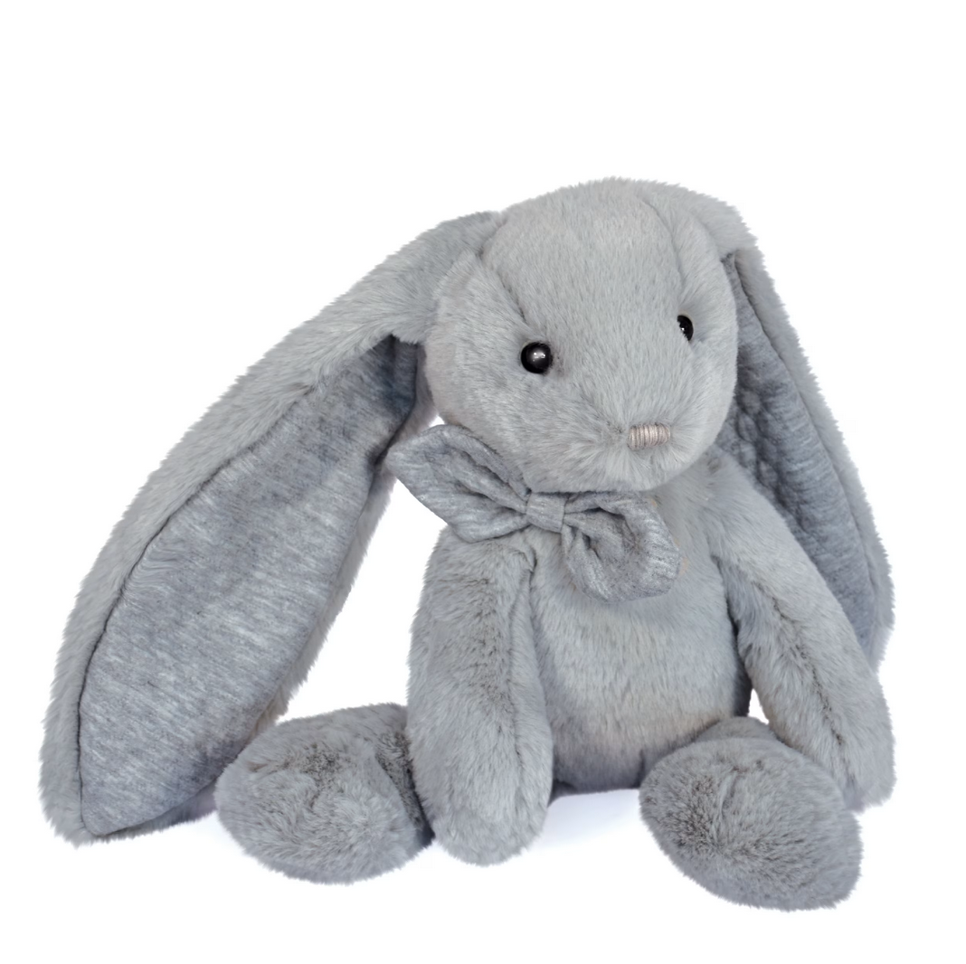 Preppy Chic: Pearl Grey Bunny 11.8"