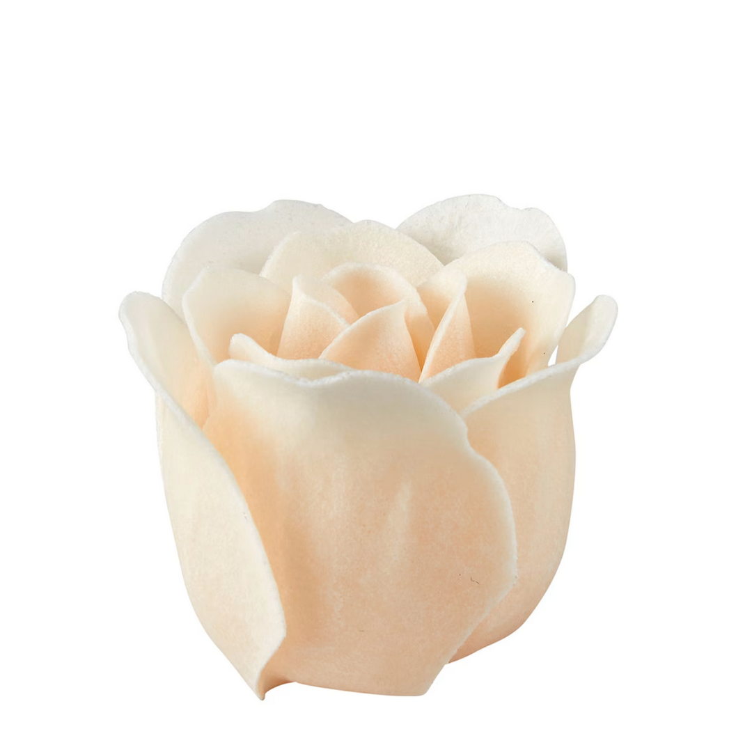 Giftset 12 soap roses 6 white and 6 nude - Rose scent