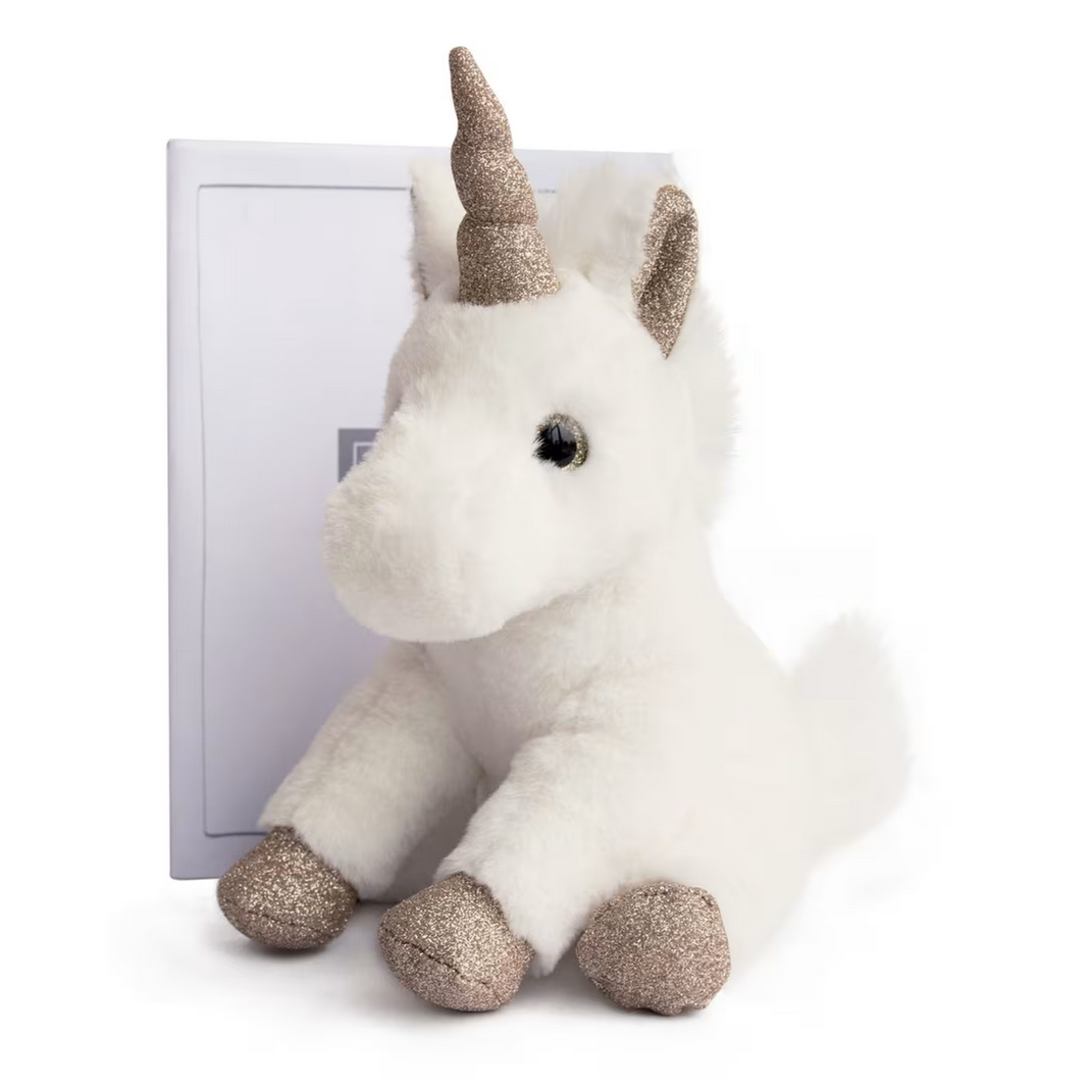 Glitter Unicorn Plush Gold - 9.1"