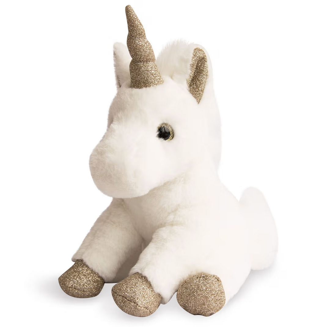 Glitter Unicorn Plush Gold - 9.1"