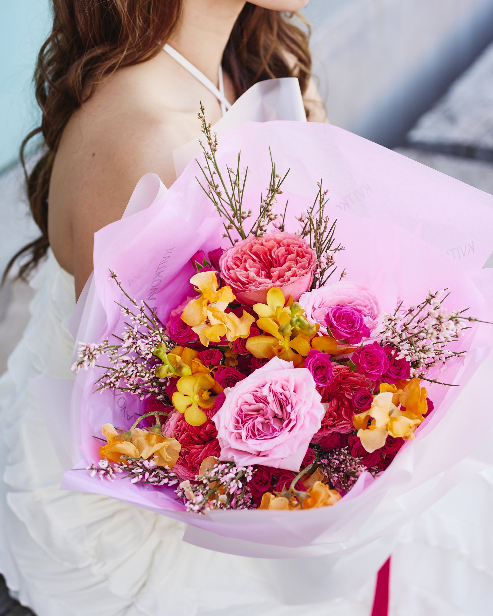 №620 Sunset Sorbet Bouquet