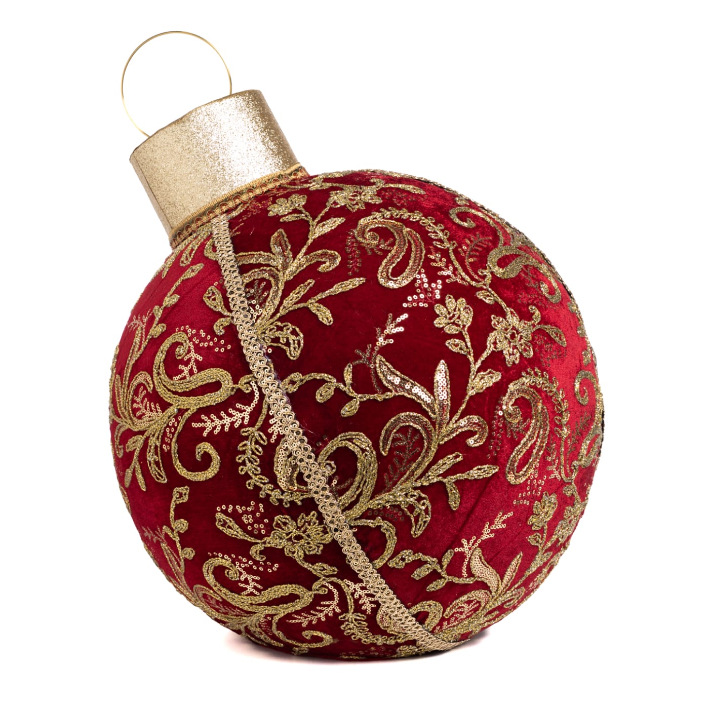 CHRISTMAS FIGURE BROC.SWIRL XMAS DISPLAY BALL