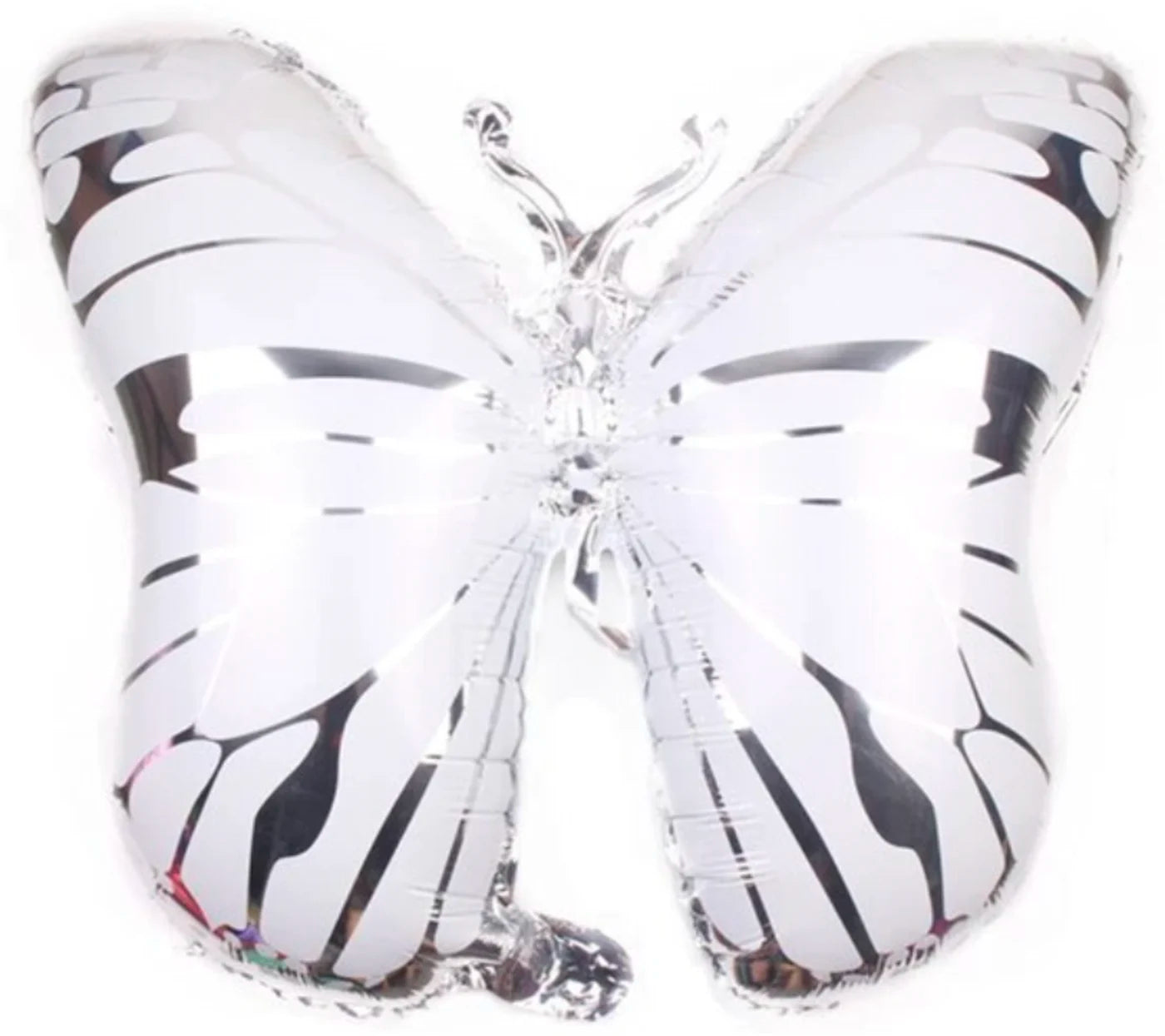 1 Butterfly Balloon Silver