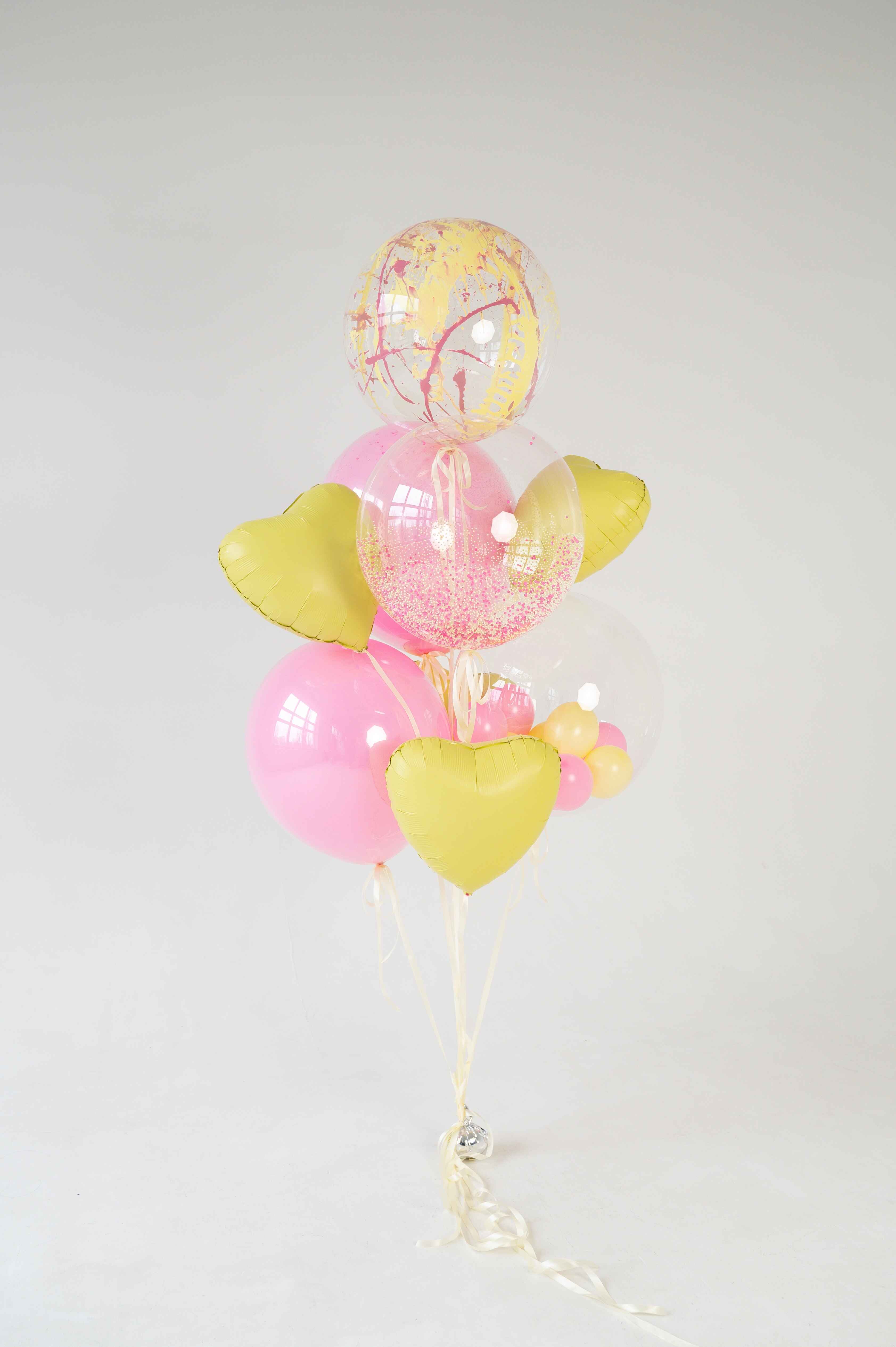 Golden Blush Balloon Bouquet