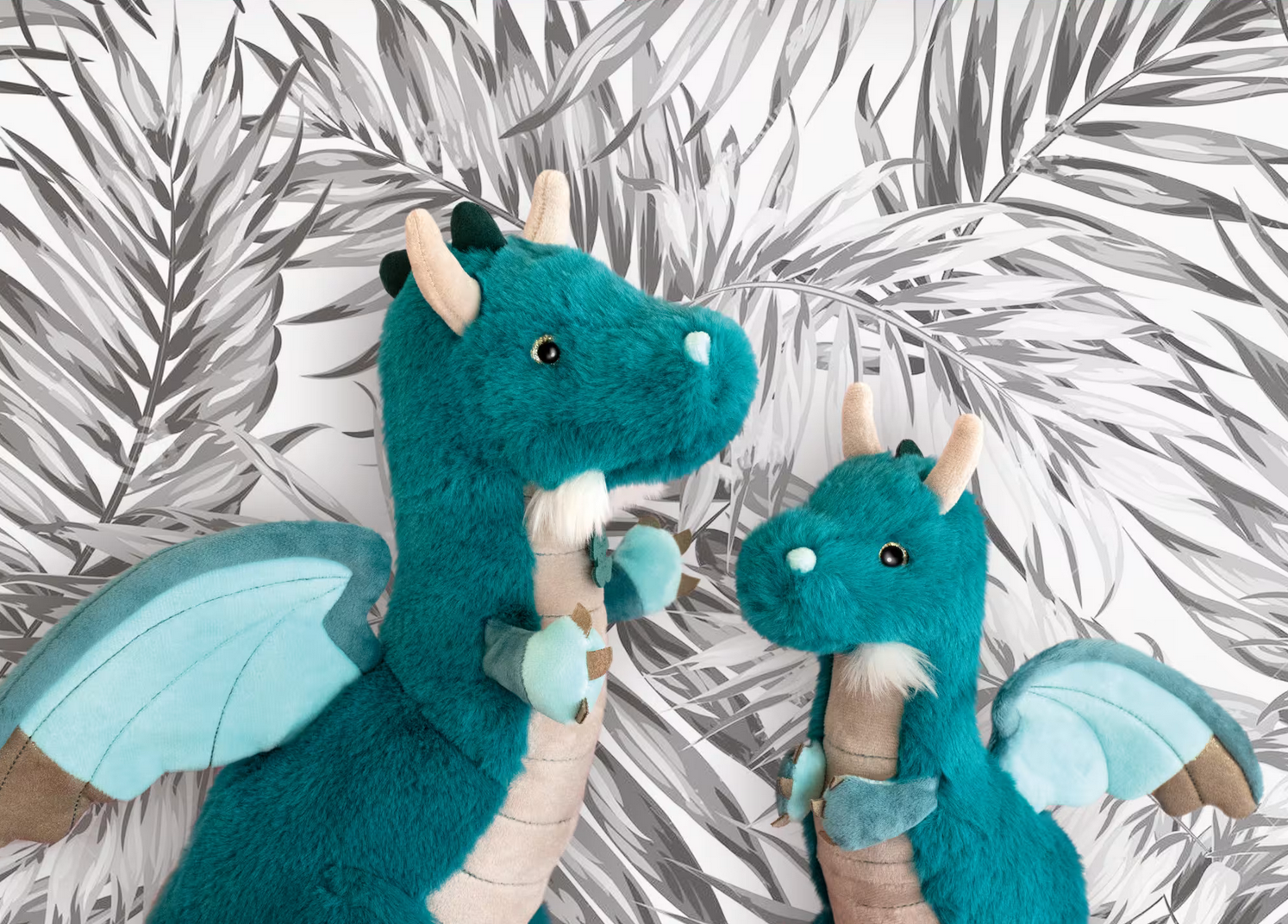 Emerald Green Dragon Plush Mediu