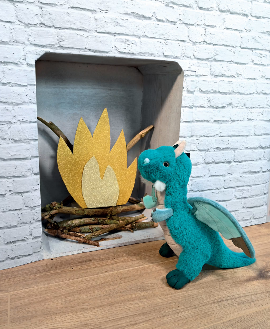 Emerald Green Dragon Plush Mediu