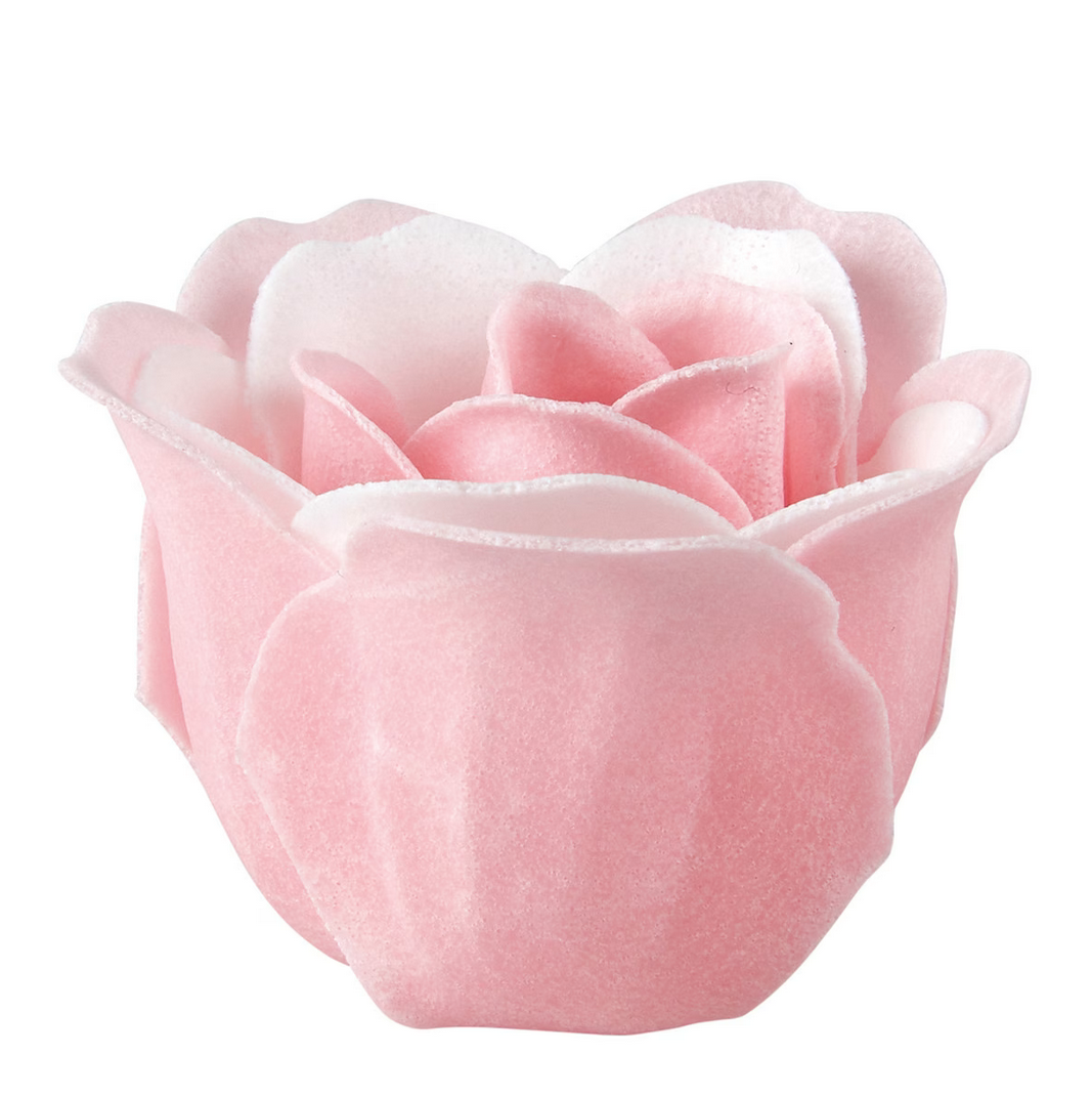 Giftset 12 soap roses pink and white - Rose scent